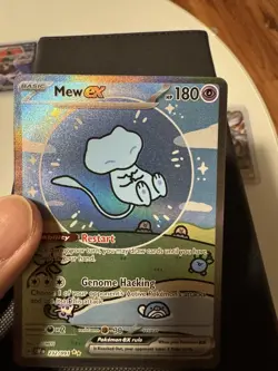 Pokemon Mew ex 232/091 Clean Bubble Mew SIR SV Paldean Fates 180 HP NM English - Image 2