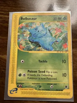 Pokemon TCG Bulbasaur Card 94/165 Expedition Base Set - Image 1