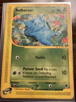 Pokemon TCG Bulbasaur Card 94/165 Expedition Base Set - Image 2