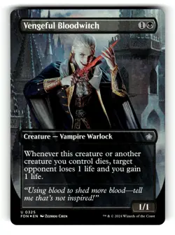 Vengeful Bloodwitch (Borderless) Foundations 325 NM FOIL - Image 1