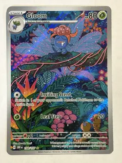 2023 Pokemon SV Obsidian Flames Gloom Illustration Rare #198/197 - Image 1