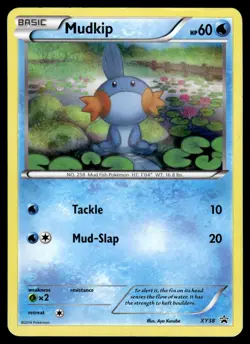 Mudkip XY38 Promo XY Black Star Promos Pokemon Holo MP - Image 1