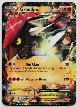 Groudon EX XY42 XY Promo Pokemon DMG - Image 1