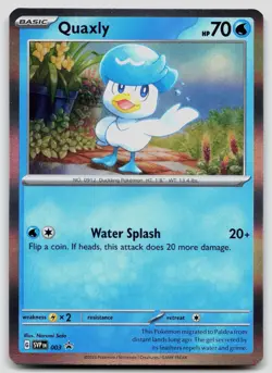 Quaxly 003 Scarlet & Violet Promo Pokemon LP - Image 1