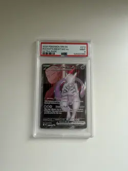2025 Pokemon Destined Rivals - Team Rocket’s Mewtwo EX Ultra Rare No. 213 PSA 9 - Image 2