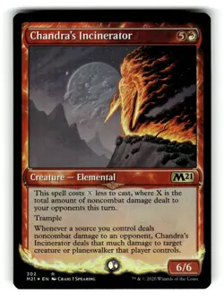 Chandra's Incinerator (Showcase) Core Set 2021 302 NM FOIL - Image 1