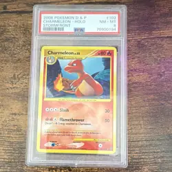 Pokemon 2008 Stormfront Charmeleon 102/100 Secret Rare Holo PSA 8 - Image 1