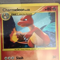 Pokemon 2008 Stormfront Charmeleon 102/100 Secret Rare Holo PSA 8 - Image 3