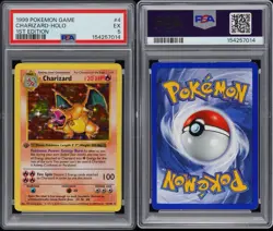 1999 POKEMON GAME 1ST EDITION #4 CHARIZARD-HOLO PSA 5 **New Cert** - Image 3