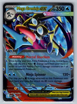 Mega Greninja ex 081 Holo Promo ME: Mega Evolution Promo Pokemon Near Mint - Image 1