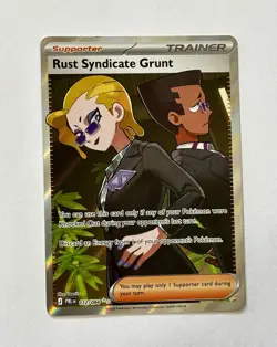 *Prerelease* Rust Syndicate Grunt Full Art 112/084 - Pokemon TCG Pitch Black - Image 1
