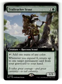 Trailtracker Scout (Extended Art) Commander: Bloomburrow 68 Near Mint - Image 1