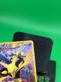 Pokemon TCG Alakazam EX 125/124 Fates Collide Secret Rare Full Art Holo Card - Image 4