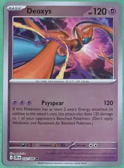 Pokemon Chaos Rising Deoxys 32/86 Reverse Holo TCG Pokemon Card - Image 1
