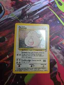 Chansey 3/130 Holo Rare – Base Set 2 Pokemon Card - Image 1