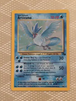 Articuno 2/62 Fossil Set Rare Holo Pokemon Card WOTC 1999 - Image 1