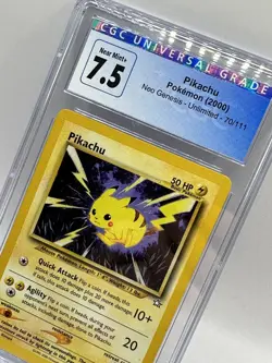 CGC 7.5 Pikachu Neo Genesis 70/111 Regular Unlimited Pokemon TCG Near Mint - Image 2