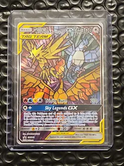 Moltres Zapdos Articuno SM210 GX Promo Sealed Stained Glass Birds Pokemon Blazer - Image 1