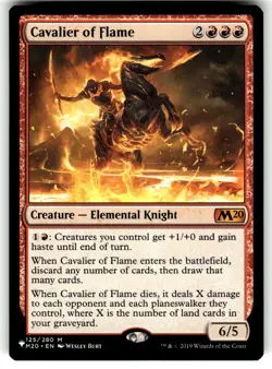 Cavalier of Flame The List Reprints 125/280 Near Mint - Image 1