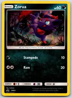 Zorua - SM83 HOLO P Sun & Moon Promo Pokemon NM - Image 1