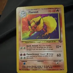Flareon Jungle 3/64 Holo Rare Unlimited 1999 Wizards Pokemon TCG English - Image 1