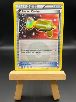 Pokemon Catcher (GOLD) 111 Dark Explorers - Pokemon TCG - LP+ - Image 1