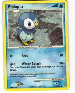 Piplup Cosmos Holo Pokemon TCG Spring Collector's Tins 93/130 LP SWIRL - Image 1
