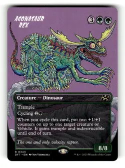 Agonasaur Rex (Borderless) Aetherdrift 343 Near Mint - Image 1