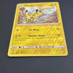 Pikachu 40/147 Burning Shadows Common Reverse Holo Pokemon - Image 2