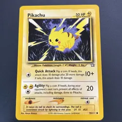 Pikachu 70/111 Neo Genesis Regular Pokemon TCG LP - Image 1