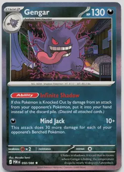 Gengar 050/088 Rare Perfect Order Pokemon Holo Near Mint - Image 1