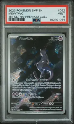 2023 POKEMON SVP EN-SV BLACK STAR PROMO #052 MEWTWO PSA 9 - Image 1