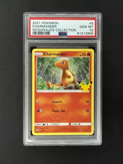 2021 Pokemon Mcdonald's Collection Promo #9 Charmander PSA 10 - Image 1