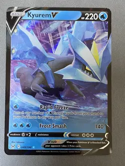 Kyurem V 048/196 Swsh11: Lost Origin Holo Pokemon TCG NM - Image 1