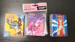New Pokemon Forbidden Light Crimson Invasion Fusion Strike Mini Binder Portfolio - Image 1