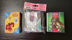 New Pokemon Forbidden Light Crimson Invasion Fusion Strike Mini Binder Portfolio - Image 2