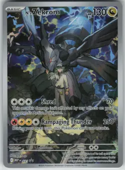 Pokemon TCG N’s Zekrom #031 Black Star Promo Full Art Ascended Heroes Promo - Image 1