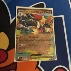Mega Delphox ex 008/084 Double Rare Pokemon Pitch Black ME05 English - Image 1
