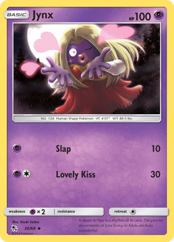 Jynx 30/68 UC Hidden Fates LP Pokemon - Image 4