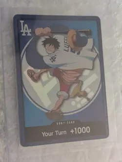 2026 ONE PIECE LOS ANGELES DODGERS MONKEY D LUFFY DON CARD PROMO 7/2/26 SEALED - Image 4
