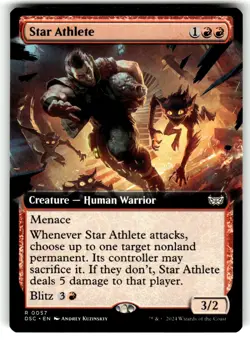 Star Athlete (Extended Art) Commander: Duskmourn: House of Horror 57 Near Mint - Image 1