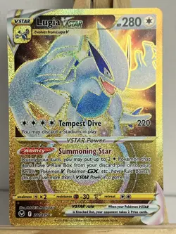 Pokemon Card Lugia VSTAR 211/195 Swsh12 Sword & Shield Silver Tempest Holo NM - Image 1