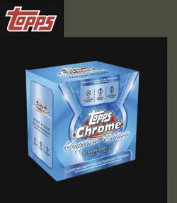 2025/26 Topps Chrome Sapphire UCC 1 Sealed BOX Brand New In Hand - Image 1