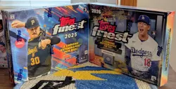2025 and 2026 Topps Finest Baseball Hobby Boxes Factory Sealed 2 Box Lot. - Image 1