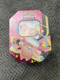 Pokemon Mega Clefable Ex Tin Box Sealed Pokemon TCG Trading Cards - Image 1
