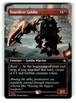 Searslicer Goblin (Borderless) Foundations 332 NM FOIL - Image 1