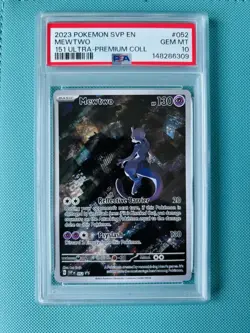 PSA 10 Mewtwo SVP 052 Black Star Promo 151 UPC Pokemon TCG - Image 1