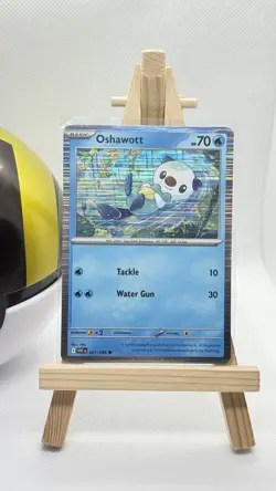 Pokemon TC Holo White Flare 21/86 Oshawott - Image 1