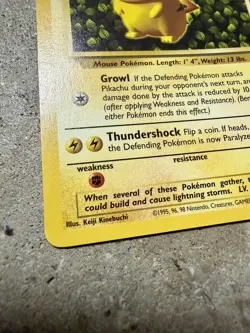 1999 Pokemon TCG Pikachu #1 Black Star Promo WOTC League Card 60 HP English - Image 2