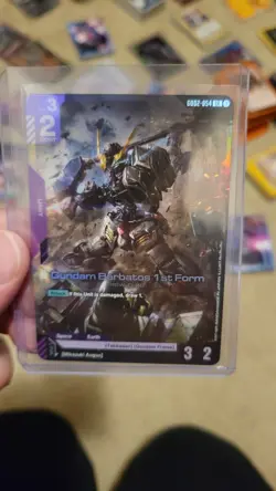 Gundam Barbatos 1st Form GD02-054 English Legend Rare Dual Impact Gundam Card - Image 1